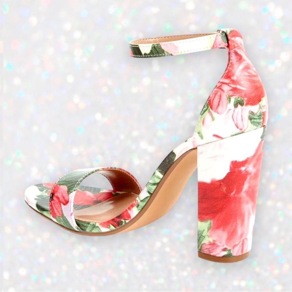 🆕 NEW Bamboo Frenzy Floral Heeled Sandals